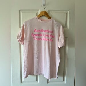 Aesthetics Speak Louder Than Words Men’s Tee Shirt - in size large